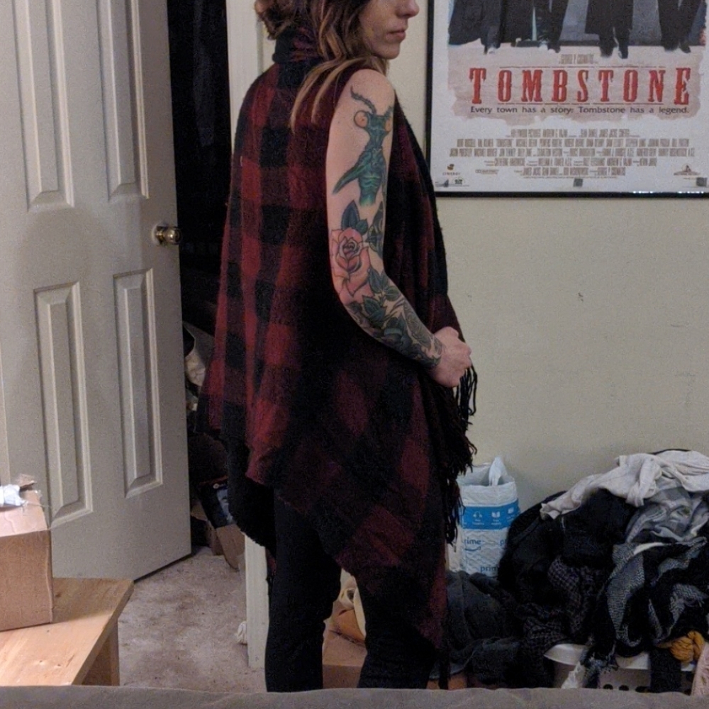 Plaid sweater/vest